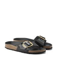 BIRKENSTOCK MADRID BIG BUCKLE Sandale din piele lacuita - Pantofi femei