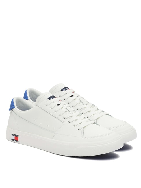 TOMMY HILFIGER TJ VULCANIZED Tenisi din piele ecru - Pantofi bărbați