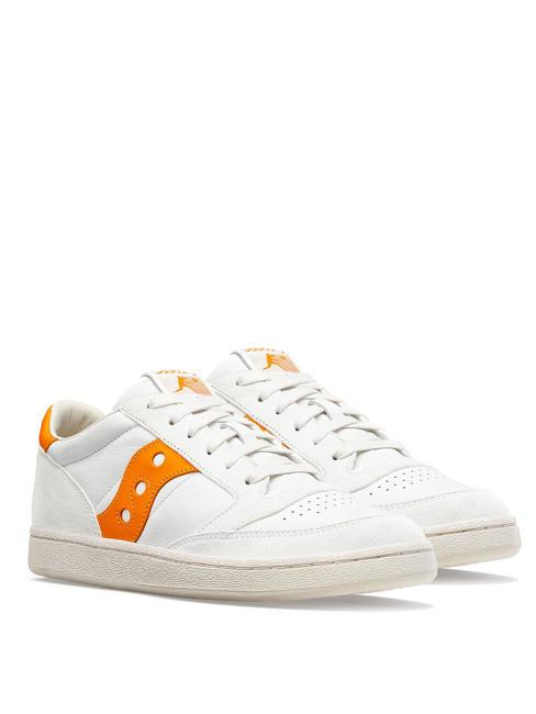 SAUCONY JAZZ COURT Tenisi din piele alb/portocaliu - Pantofi bărbați