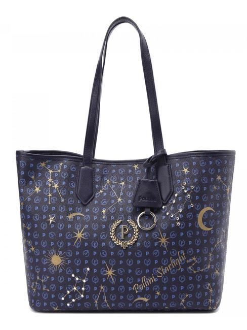 POLLINI HERITAGE STARLIGHT Geantă shopper de umăr afine - Genți femei