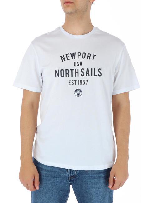 NORTH SAILS NEWPORT USA Tricou din bumbac alb - tricou