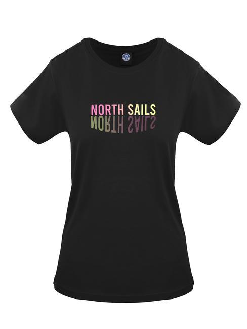 NORTH SAILS LOGO MIRROR Tricou din bumbac negru - tricou