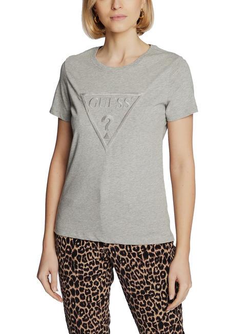 GUESS ANGELINA Tricou din bumbac gri melange deschis m - tricou