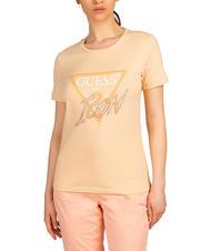 GUESS ICON Tricou din bumbac piersic nisipos - tricou - 1