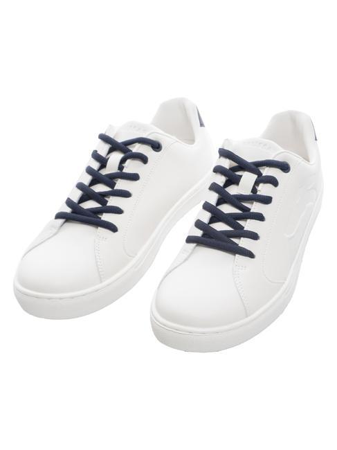 TRUSSARDI ERIS Adidași alb/albastru carbon/alb - Pantofi femei