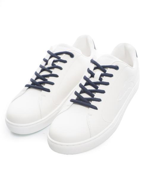 TRUSSARDI ERIS Adidași alb/albastru carbon/alb - Pantofi bărbați