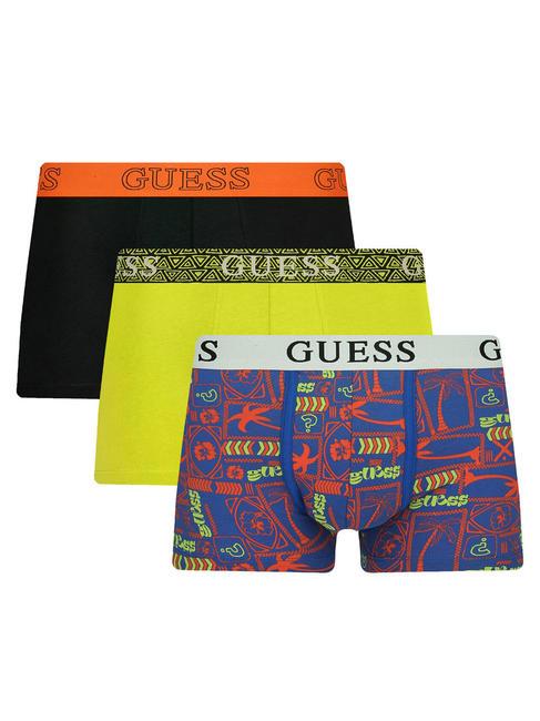 GUESS JOE TRUNK Set 3 boxeri ghici palmele - Slip pentru bărbați