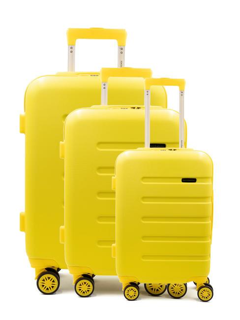 ROCCOBAROCCO DISCOVER Set 3 cărucioare de cabină, medii, mari galben - Set trolere