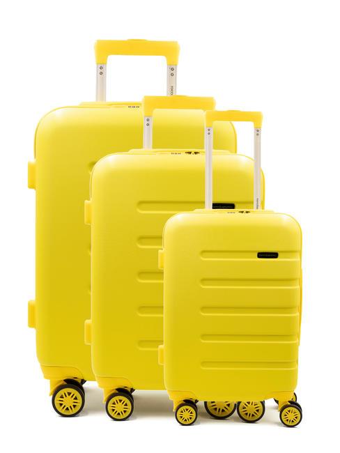 ROCCOBAROCCO EXPEDITION Set 3 cărucioare de cabină, medii, mari galben - Set trolere