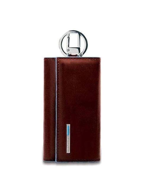 PIQUADRO Piuliță cheie BLUE SQUARE linie MAHOGANY - Portchei