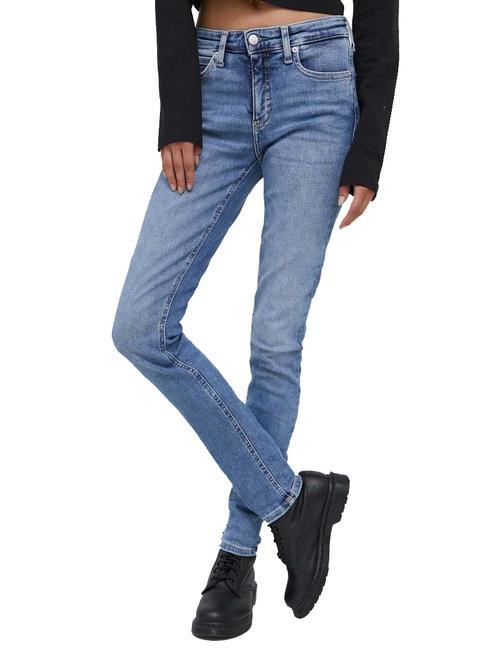 CALVIN KLEIN CKJ MID RISE SKINNY Blugi slim fit denim lejer - Jeans