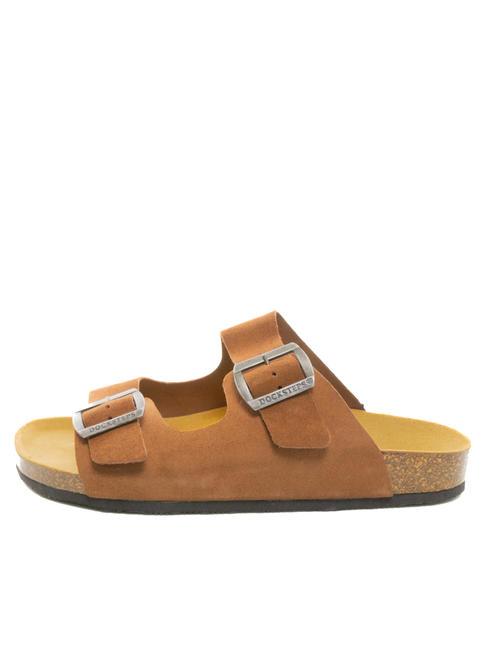 DOCKSTEPS VEGA Flip-flops din piele intoarsa taupe - Pantofi bărbați