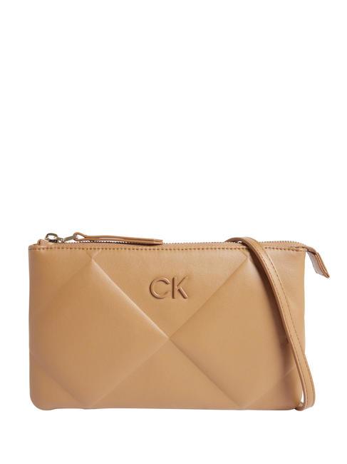 CALVIN KLEIN RE-LOCK QUILT geanta de umar zahar brun - Genți femei