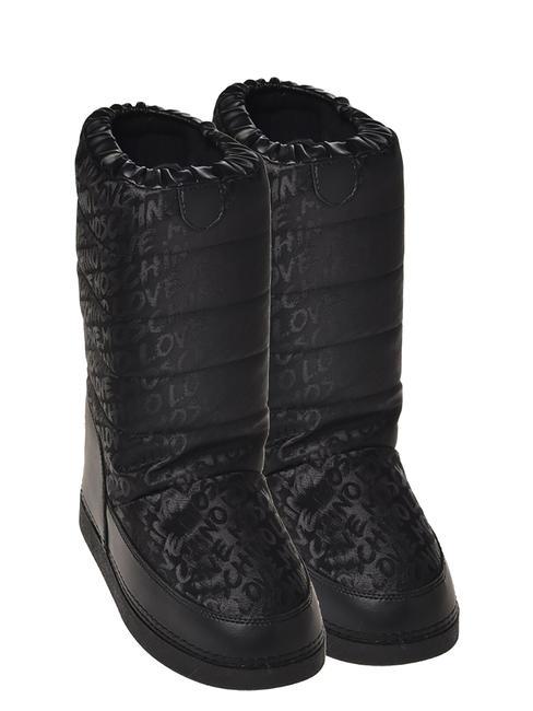 LOVE MOSCHINO JACQUARD LOVE Cizme de după schi negru - Pantofi femei