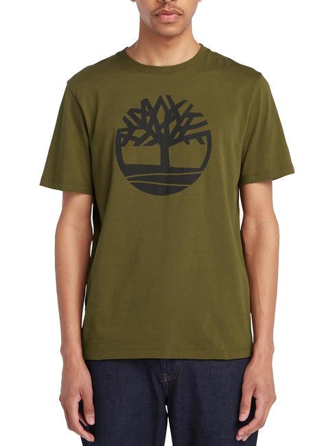 TIMBERLAND KBEC RIVER Tricou cu maneca scurta darkoliv - tricou
