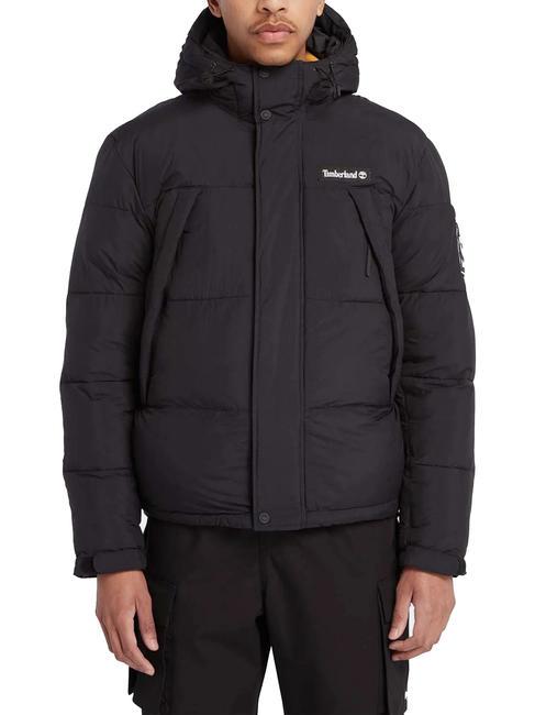 TIMBERLAND OUTDOOR ARCHIVE PUFFER Jacheta de puf cu gluga BLACK - Jachete pentru bărbați