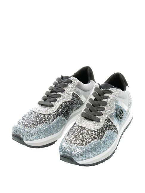 LIUJO WONDER Adidași cu sclipici argint - Pantofi femei