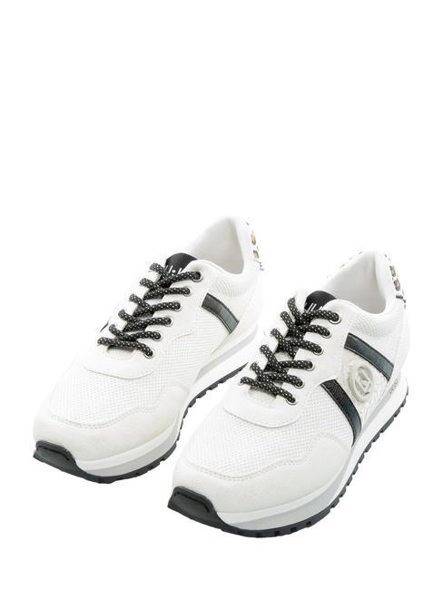 LIUJO WONDER METALLIC Adidași cu sclipici metalic/glitter mes white - Pantofi femei