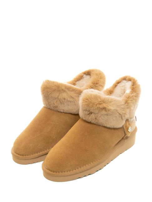 ALVIERO MARTINI PRIMA CLASSE GEO CLASSIC Botine din piele cu blană NATURAL - Pantofi femei