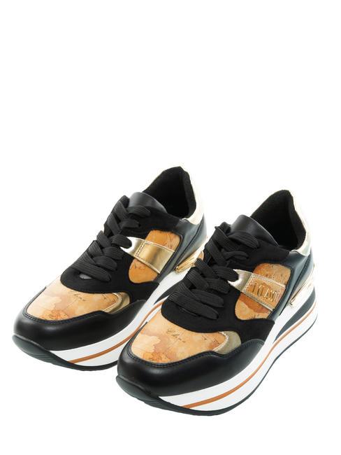 ALVIERO MARTINI PRIMA CLASSE GEO CLASSIC Adidași cu platformă negru - Pantofi femei