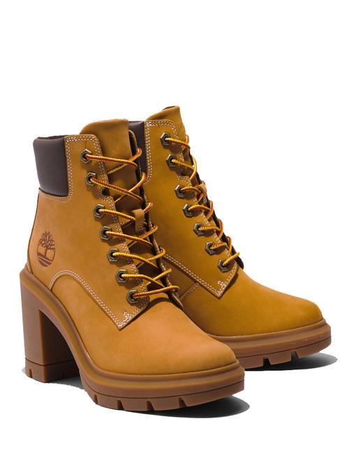 TIMBERLAND ALLINGTON Botine cu siret cu toc din nubuc grâu - Pantofi femei