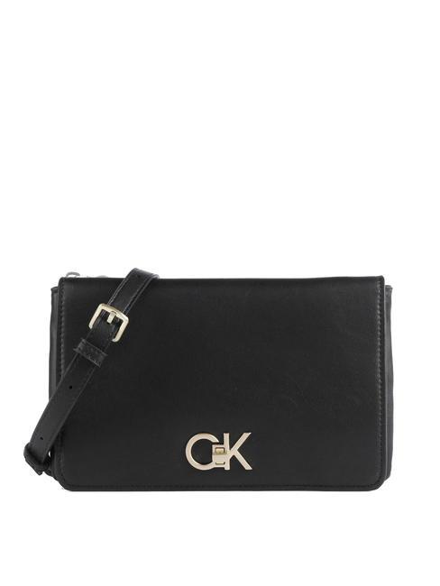 CALVIN KLEIN RE-LOCK  Mini geanta de umar negru - Genți femei