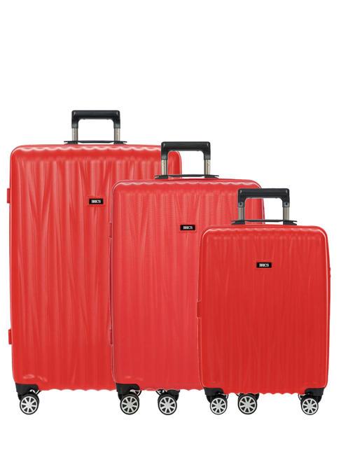 BRIC’S CERVIA Set cărucior 3 cabine+mediu+mare roșu - Set trolere
