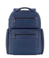 PIQUADRO WOODY Rucsac din piele și material textil pentru computer de 15,6". - Rucsacuri pentru laptop