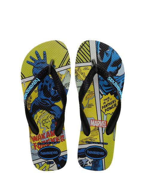 HAVAIANAS TOP MARVEL CLASSICS Slapi de cauciuc negru negru - Pantofi unisex