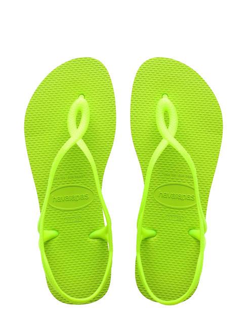 HAVAIANAS Flip-flops LUNA verde lamaie - Pantofi femei