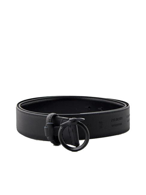 TRUSSARDI GREYHOUND  Curea bărbătească din piele BLACK - Curele