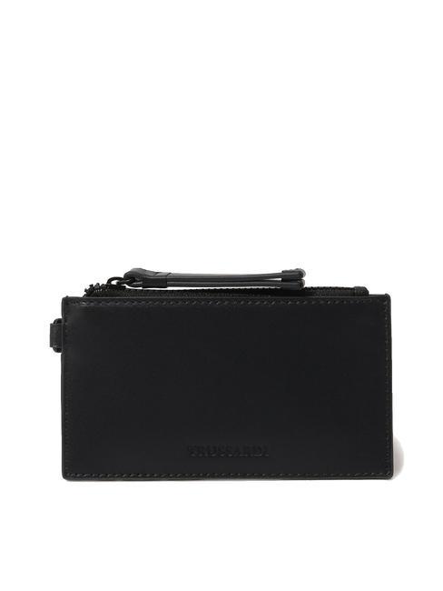 TRUSSARDI PARSEC Portofel de piele BLACK - Portofele bărbați