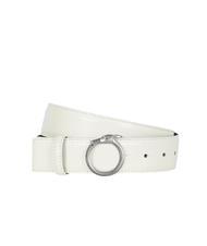 TRUSSARDI GREYHOUND  Curea din piele fabricata in Italia aproape alb - Curele - 1