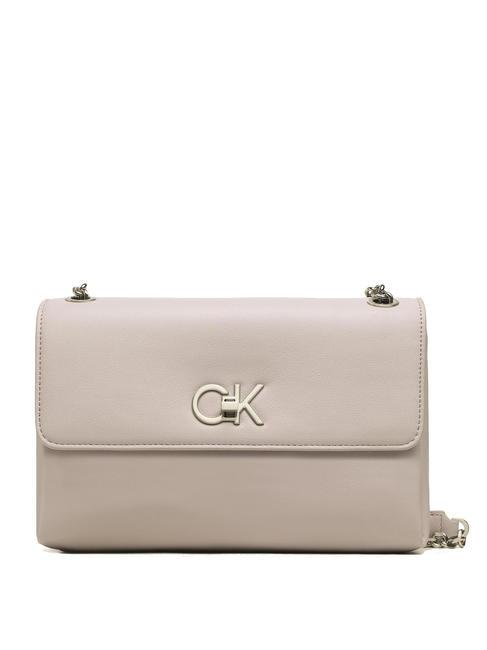 CALVIN KLEIN RE-LOCK EW Geanta de umar / crossbody iris - Genți femei