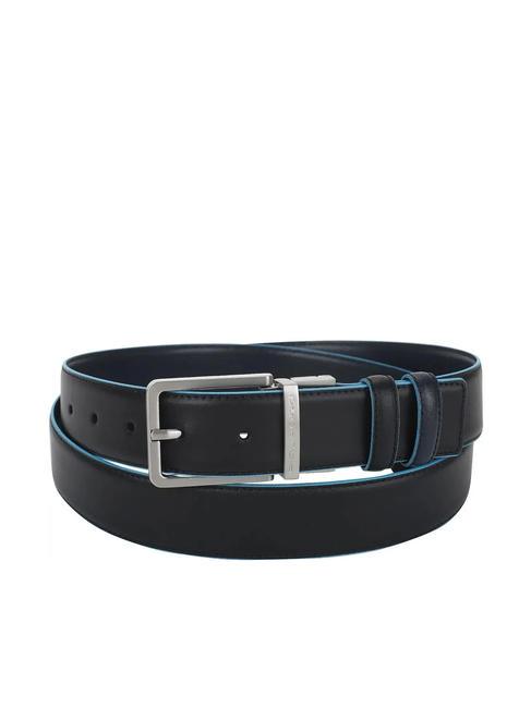 PIQUADRO BLUE SQUARE Centura reversibila negru-albastru - Curele