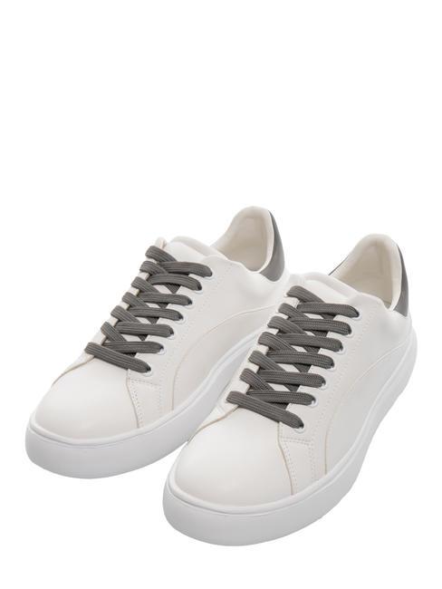 TRUSSARDI YRIAS Adidași alb/gri oțel/alb - Pantofi femei