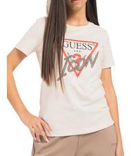 GUESS ICON Tricou cu crampoane pudră de perle - tricou - 1