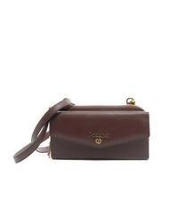 POLLINI GRAINED Portofel clutch pe umăr BORDEAUX / B - Portofele femei - 1