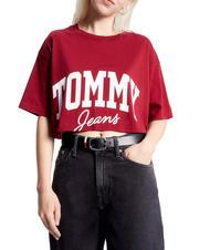 TOMMY HILFIGER TOMMY JEANS New Varsity Tricou din bumbac roșu - tricou - 1