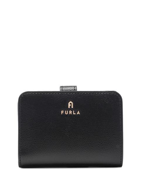 FURLA CAMELIA COMPACT Portofel mic din piele negru - Portofele femei