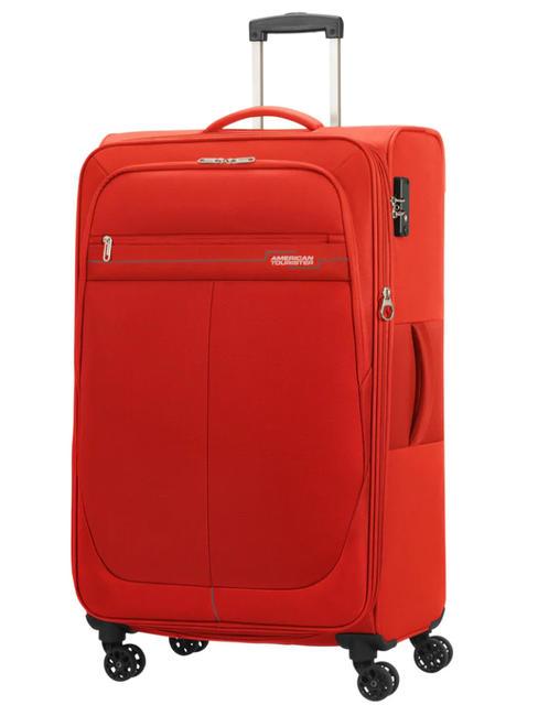 AMERICAN TOURISTER DEEP DIVE Cărucior mare extensibil roșu / gri - Trolere semirigide