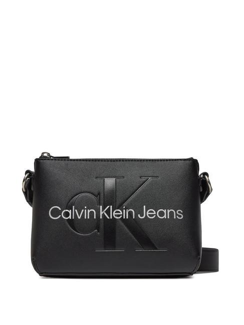 CALVIN KLEIN CK JEANS SCULPTED Geanta de umar pentru camera logo negru/metalic - Genți femei