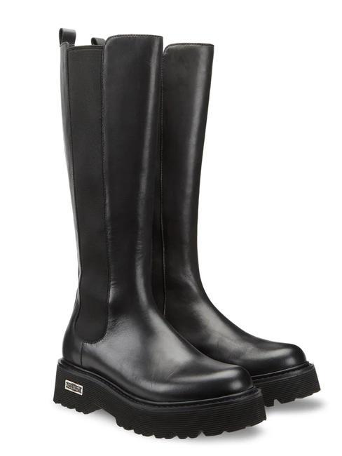 CULT SLASH 3310 Cizme înalte din piele cu inserție elastică negru - Pantofi femei