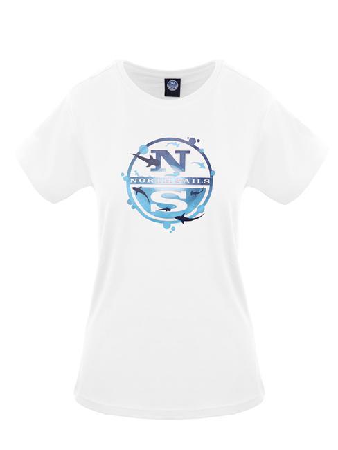 NORTH SAILS OCEAN LOGO Tricou din bumbac alb - tricou