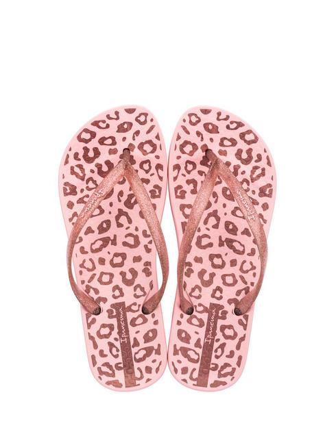 IPANEMA CONNECT FEM Slapi de cauciuc roz/sclipici - Pantofi femei