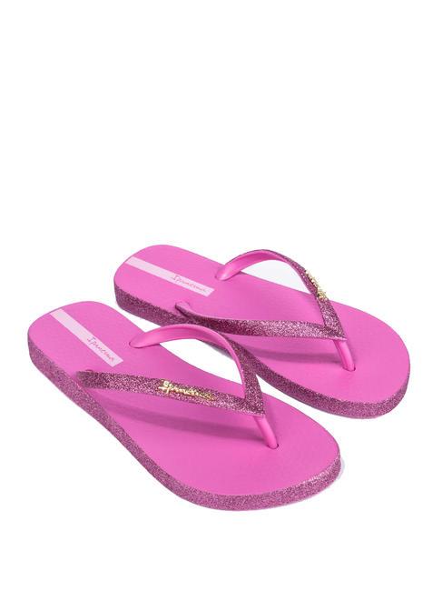 IPANEMA MAXI GLOW Papuci flip-flop liliac/roz sclipitor - Pantofi femei