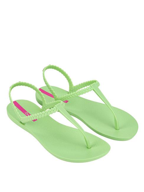 IPANEMA CLASS BASIC Sandale flip-flop verde/verde/roz - Pantofi femei