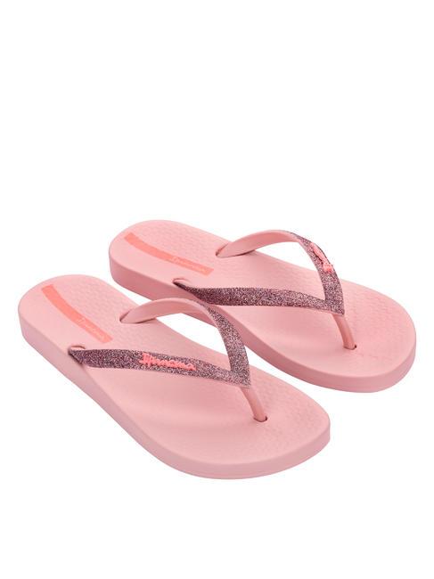 IPANEMA ANATOMICA LOLITA  Papuci flip-flop roz/roz sclipitor - Pantofi femei