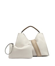 GIANNI CHIARINI AURORA Geanta de mana din piele cu husa nisip-natura - Genți femei - 1