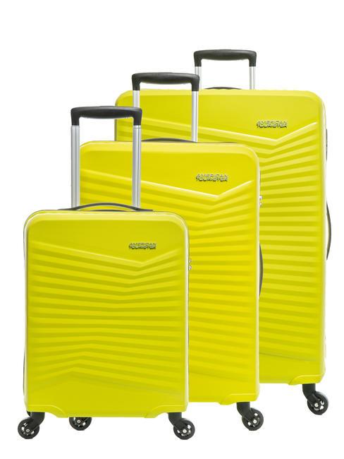AMERICAN TOURISTER JETDRIVER 2.0 Set 3 carucioare: cabina, mediu, mare SUNNY LIME - Set trolere